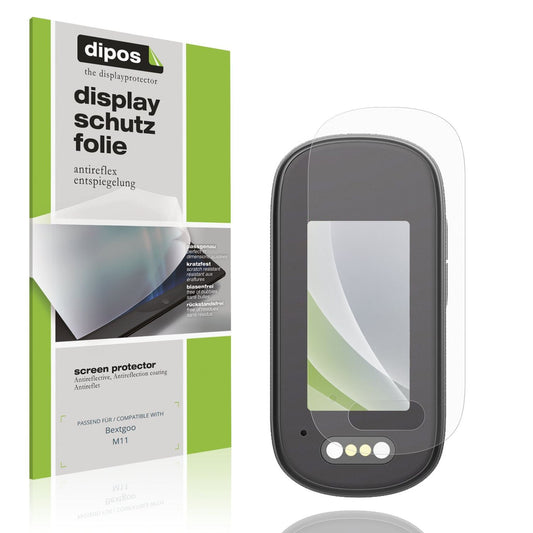 Matte Displayschutzfolie von dipos passend für Bextgoo M11, präziser Zuschnitt und blasenfrei montiert