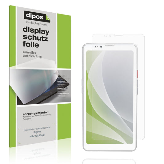 Matte Displayschutzfolie von dipos passend für Bigme Hibreak Dual, präziser Zuschnitt und blasenfrei montiert