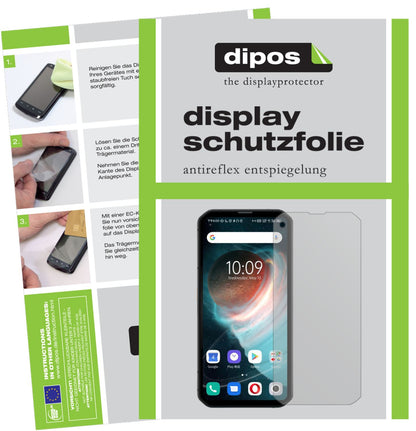 Matte Displayschutzfolie von dipos passend für Blackview BL6000 Pro, präziser Zuschnitt und blasenfrei montiert