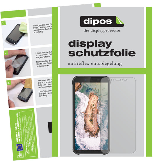 Matte Displayschutzfolie von dipos passend für Blackview BV5500 Pro, präziser Zuschnitt und blasenfrei montiert