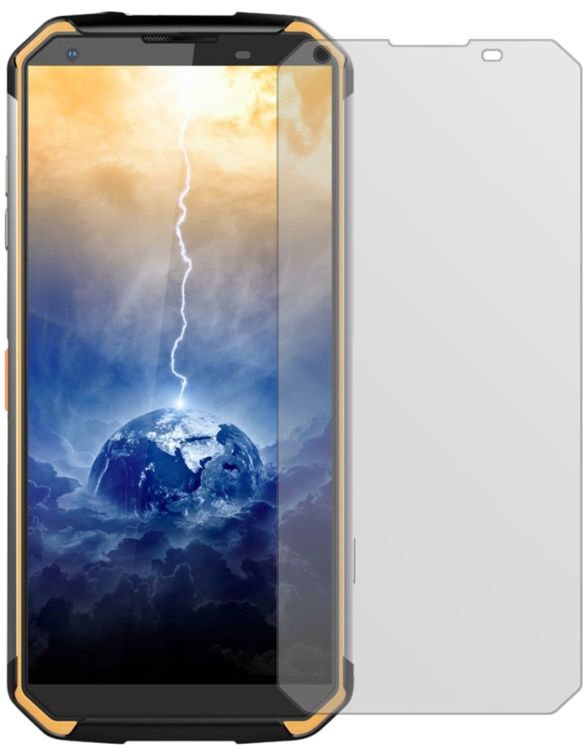 Matte Displayschutzfolie von dipos passend für Blackview BV9500, präziser Zuschnitt und blasenfrei montiert
