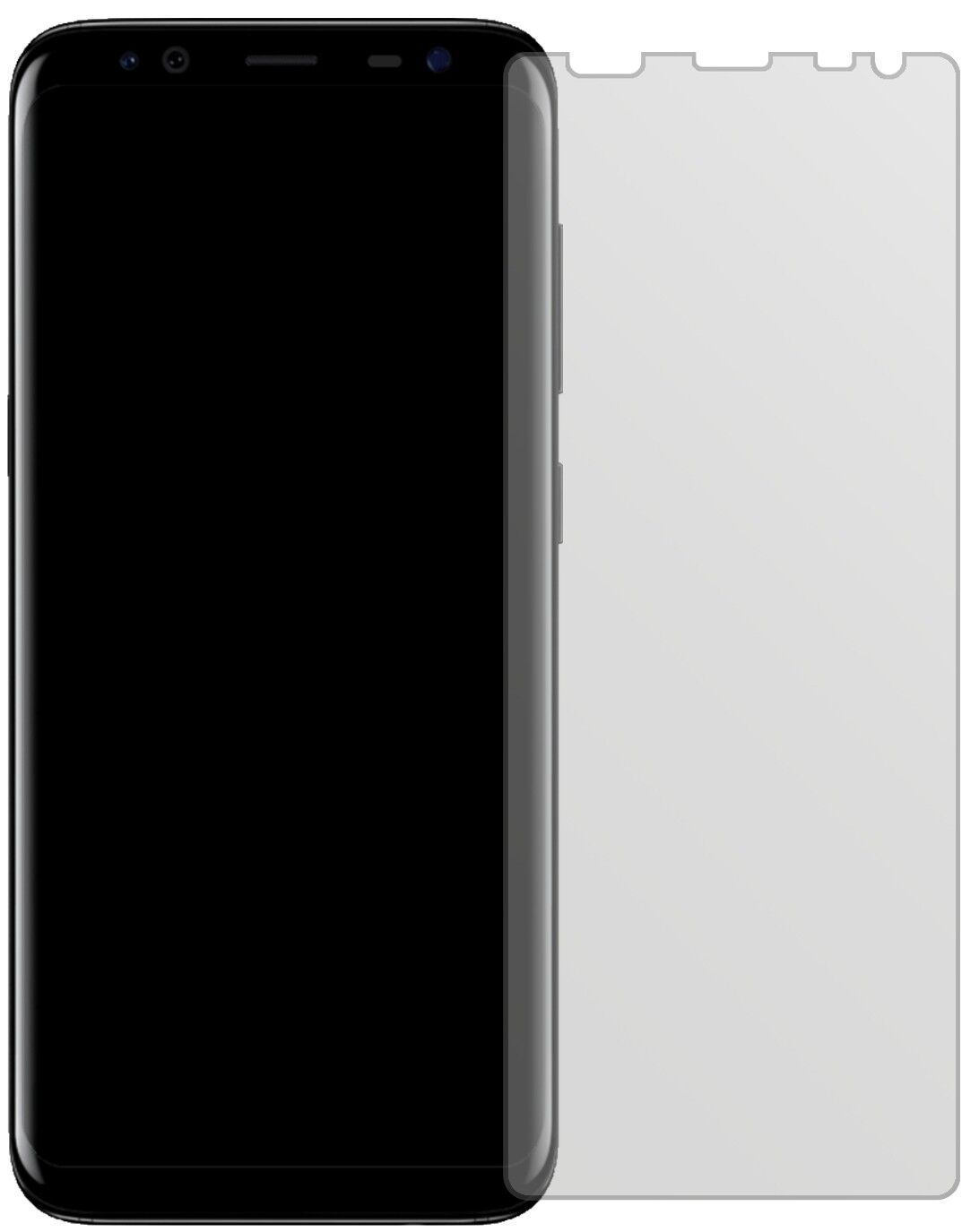 BlackviewS8 mit aufgebrachter dipos Displayschutzfolie, die lästige Fingerabdrücke minimiert