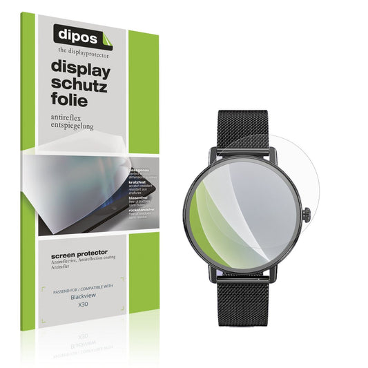 Matte Displayschutzfolie von dipos passend für Blackview X30, präziser Zuschnitt und blasenfrei montiert