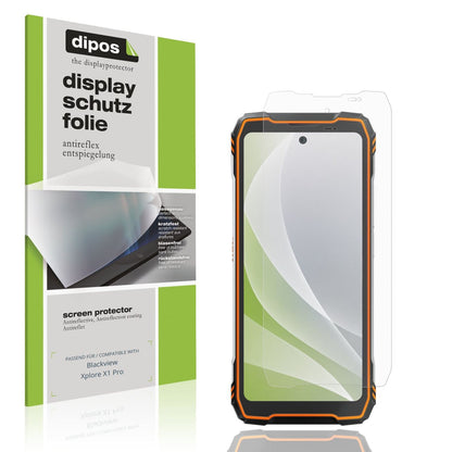 Matte Displayschutzfolie von dipos passend für Blackview Xplore X1 Pro, präziser Zuschnitt und blasenfrei montiert