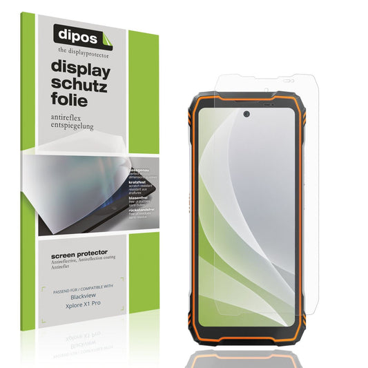 Matte Displayschutzfolie von dipos passend für Blackview Xplore X1 Pro, präziser Zuschnitt und blasenfrei montiert