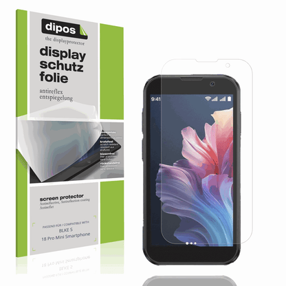 Matte Displayschutzfolie von dipos passend für BLKE S 18 Pro Mini Smartphone, präziser Zuschnitt und blasenfrei montiert