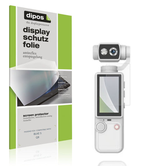 Matte Displayschutzfolie von dipos passend für BLKE S Q8, präziser Zuschnitt und blasenfrei montiert