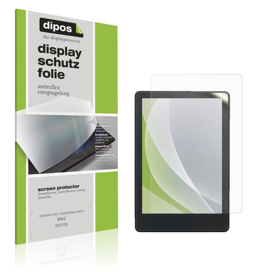 Matte Displayschutzfolie von dipos passend für BMZ DS103, präziser Zuschnitt und blasenfrei montiert
