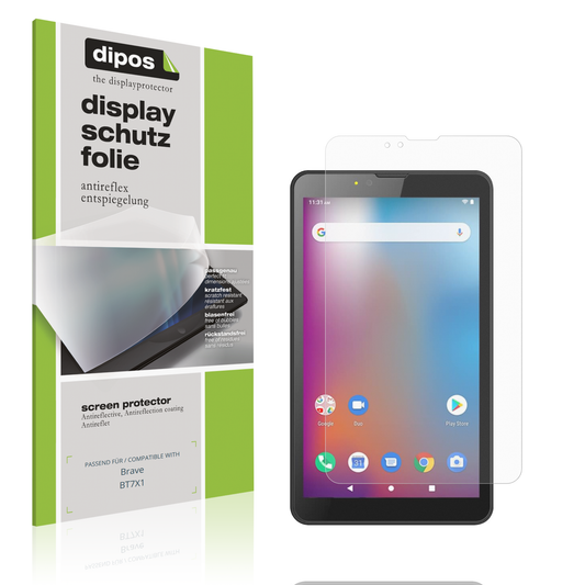 Matte Displayschutzfolie von dipos passend für Brave BT7X1, präziser Zuschnitt und blasenfrei montiert