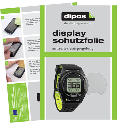 Matte Displayschutzfolie von dipos passend für Bushnell Golf 2017 Neo iON, präziser Zuschnitt und blasenfrei montiert