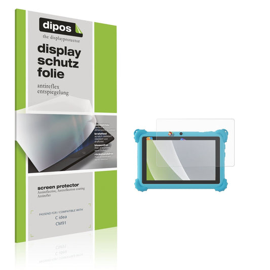 Matte Displayschutzfolie von dipos passend für C idea CM91, präziser Zuschnitt und blasenfrei montiert
