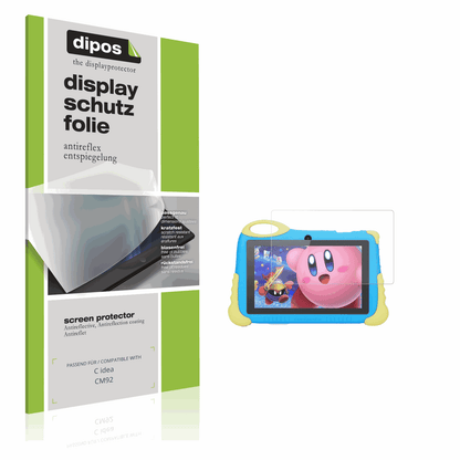 Matte Displayschutzfolie von dipos passend für C idea CM92, präziser Zuschnitt und blasenfrei montiert