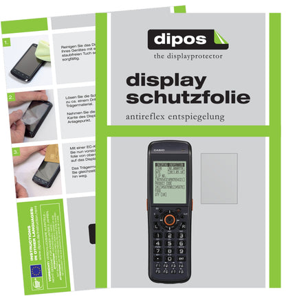 Matte Displayschutzfolie von dipos passend für Casio DT-970, präziser Zuschnitt und blasenfrei montiert