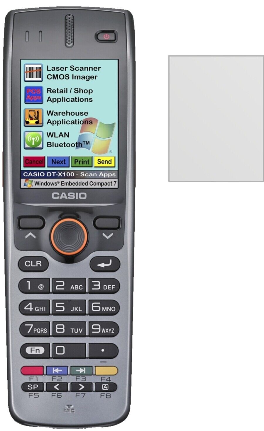 Matte Displayschutzfolie von dipos passend für Casio DT-X100, präziser Zuschnitt und blasenfrei montiert