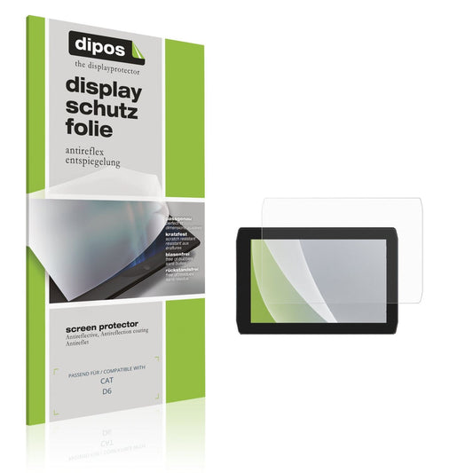 Matte Displayschutzfolie von dipos passend für CAT D6, präziser Zuschnitt und blasenfrei montiert