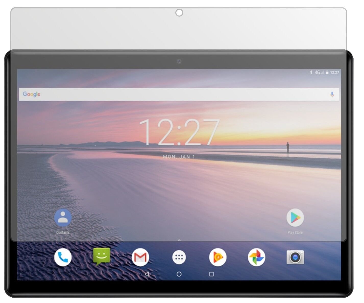 Matte Displayschutzfolie von dipos passend für Chuwi Hi9 Air, präziser Zuschnitt und blasenfrei montiert