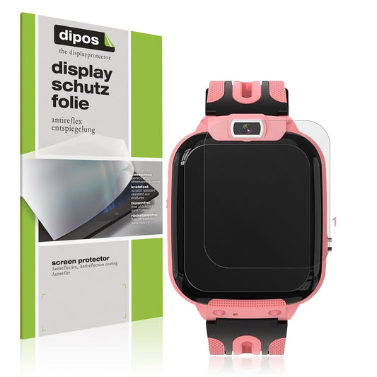 Matte Displayschutzfolie von dipos passend für Clleylise Kinder Smartwatch, präziser Zuschnitt und blasenfrei montiert