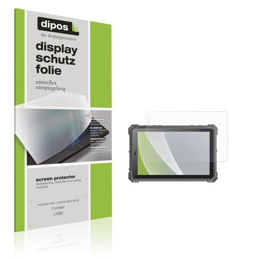 Matte Displayschutzfolie von dipos passend für Conker LX88, präziser Zuschnitt und blasenfrei montiert