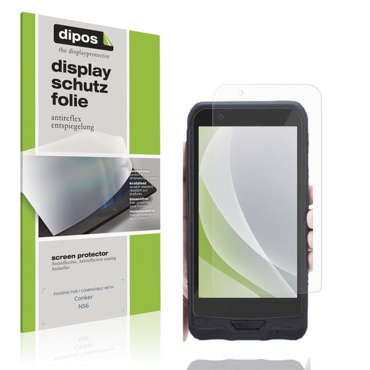 Matte Displayschutzfolie von dipos passend für Conker NS6, präziser Zuschnitt und blasenfrei montiert