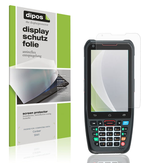Matte Displayschutzfolie von dipos passend für Conker SX41, präziser Zuschnitt und blasenfrei montiert