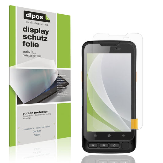 Matte Displayschutzfolie von dipos passend für Conker SX50, präziser Zuschnitt und blasenfrei montiert