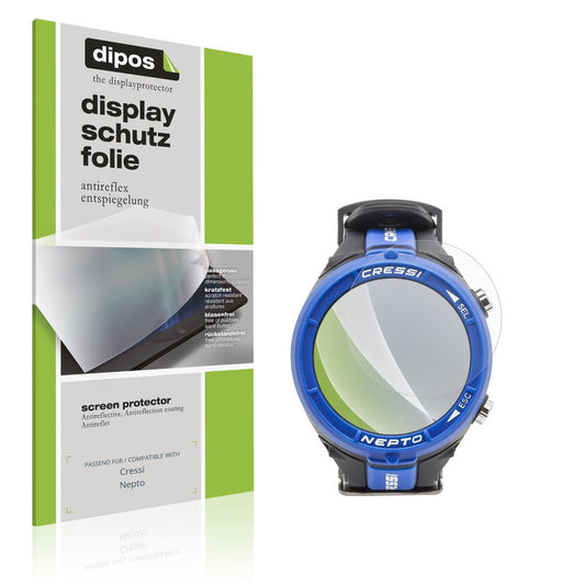 Matte Displayschutzfolie von dipos passend für Cressi Nepto, präziser Zuschnitt und blasenfrei montiert