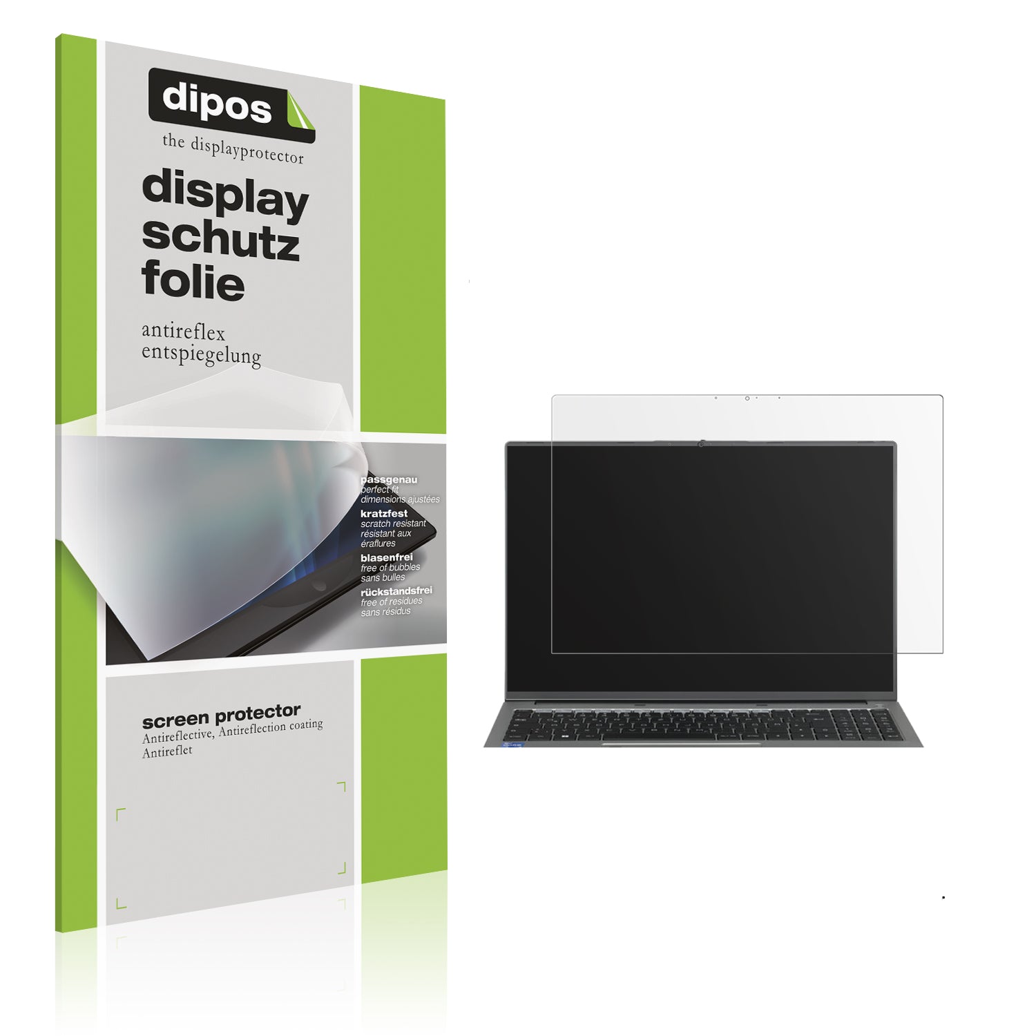 Matte Displayschutzfolie von dipos passend für CSL REvolve C16, präziser Zuschnitt und blasenfrei montiert