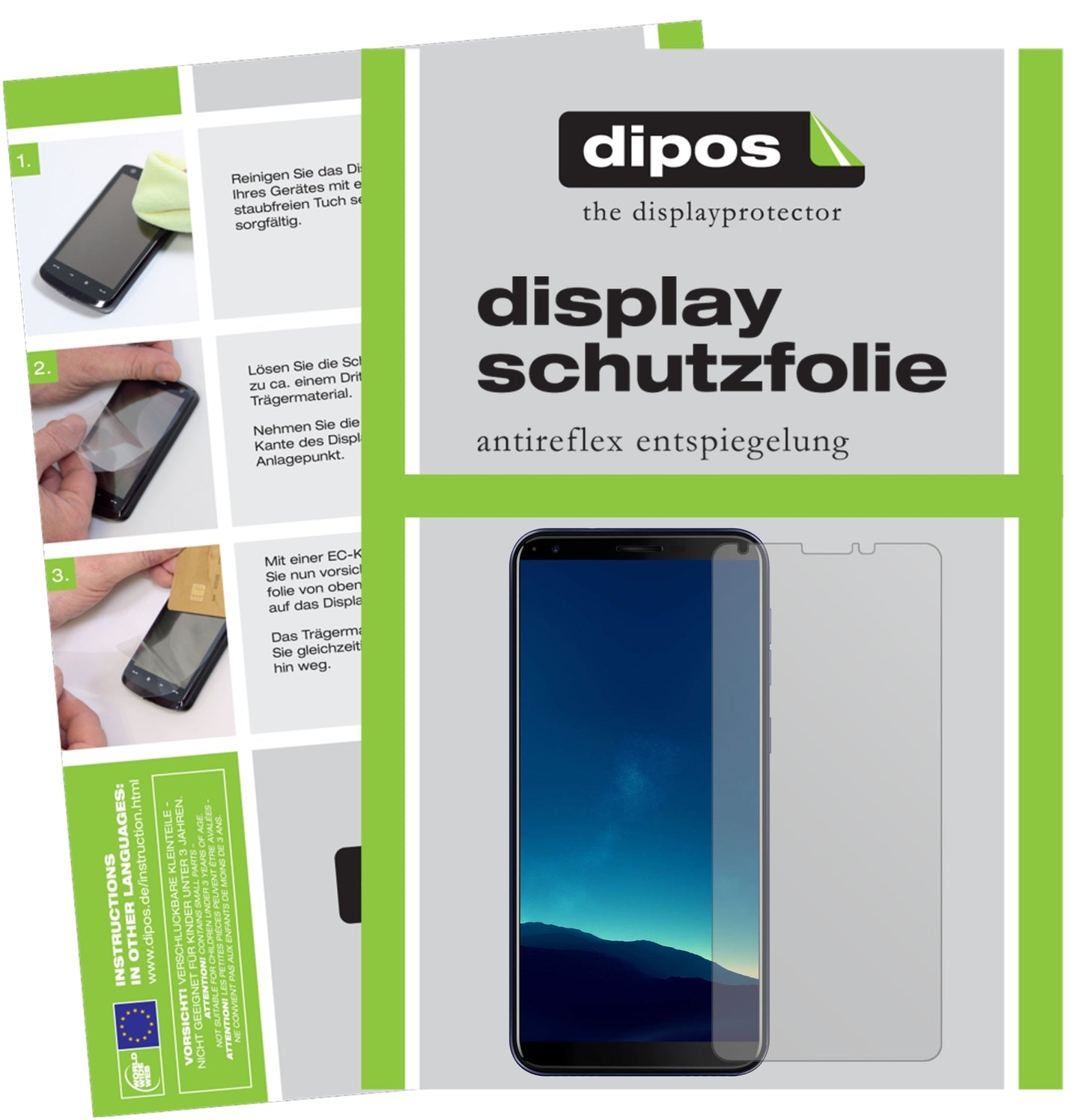 Matte Displayschutzfolie von dipos passend für Cubot R11, präziser Zuschnitt und blasenfrei montiert