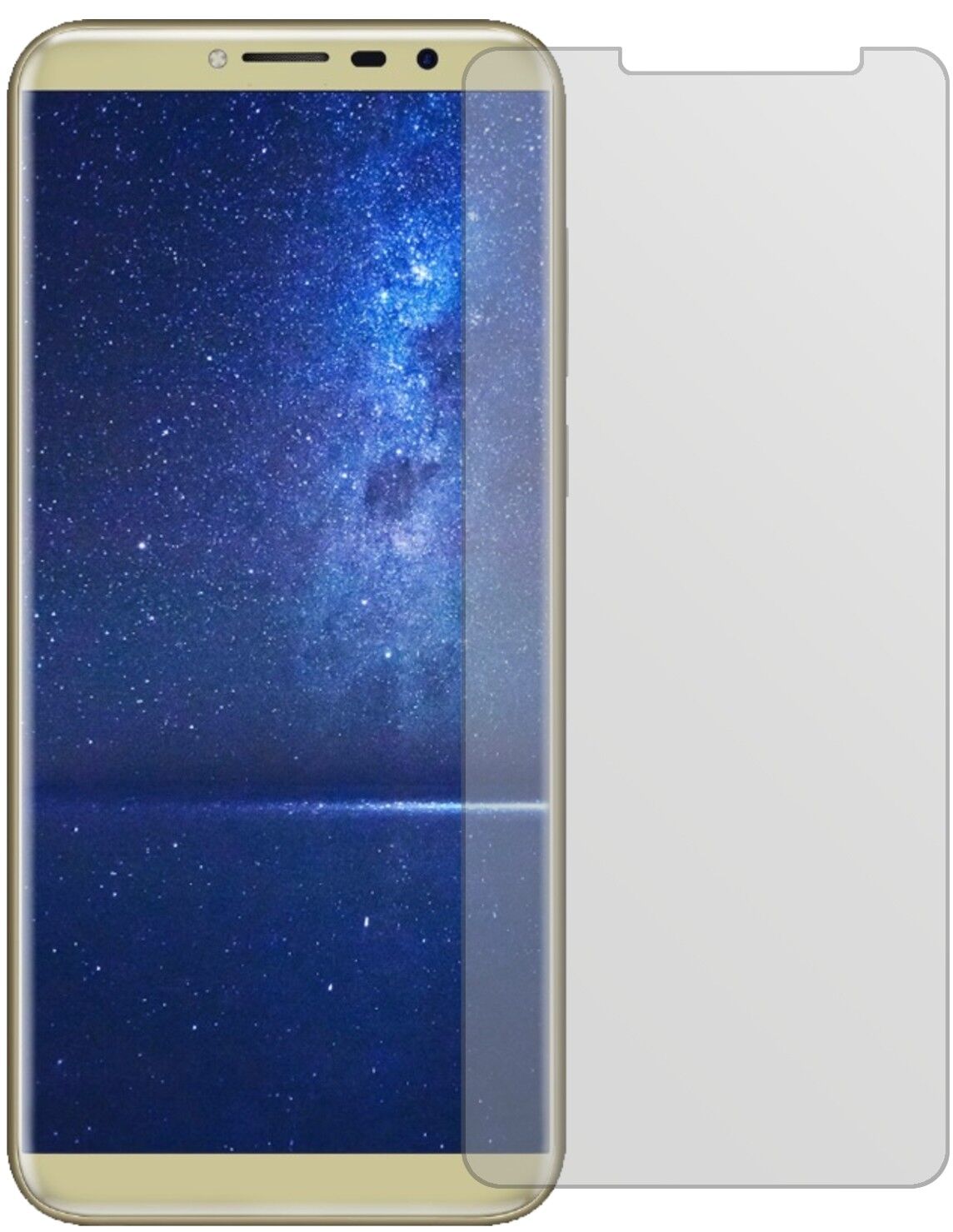 Matte Displayschutzfolie von dipos passend für Cubot X18, präziser Zuschnitt und blasenfrei montiert