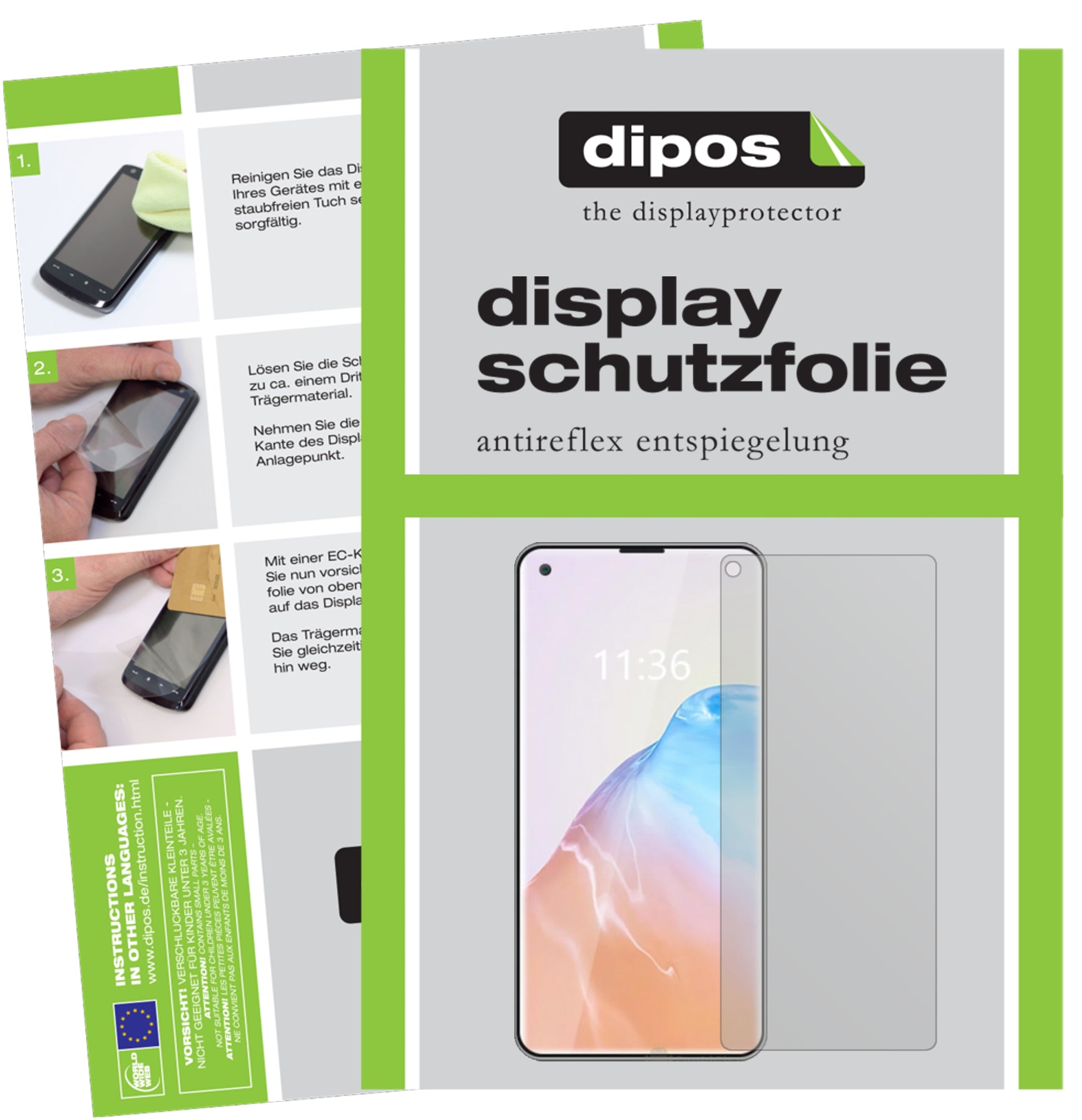 Matte Displayschutzfolie von dipos passend für Cubot X30, präziser Zuschnitt und blasenfrei montiert