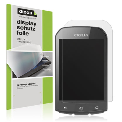 Matte Displayschutzfolie von dipos passend für Cycplus GPS M1, präziser Zuschnitt und blasenfrei montiert