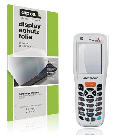 Matte Displayschutzfolie von dipos passend für Datalogic Memor X3, präziser Zuschnitt und blasenfrei montiert