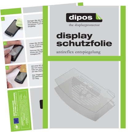 Matte Displayschutzfolie von dipos passend für De Longhi Magnifica 03.105 Tropfblech, präziser Zuschnitt und blasenfrei montiert
