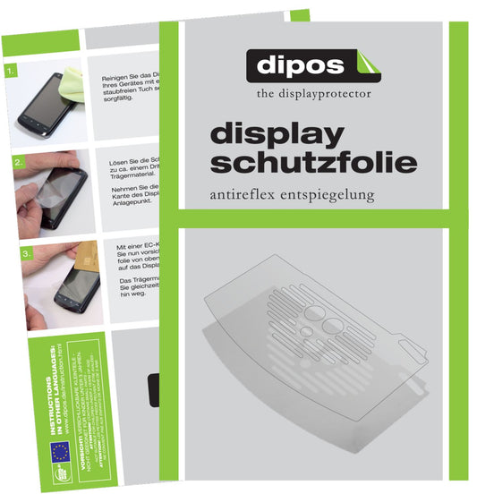 Matte Displayschutzfolie von dipos passend für De Longhi Magnifica 03.110 Tropfblech, präziser Zuschnitt und blasenfrei montiert