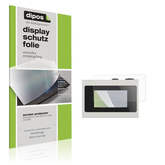 Matte Displayschutzfolie von dipos passend für DetailForge Nano Cam G6, präziser Zuschnitt und blasenfrei montiert
