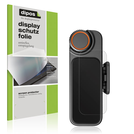 Matte Displayschutzfolie von dipos passend für DJI Mic 3 Receiver, präziser Zuschnitt und blasenfrei montiert