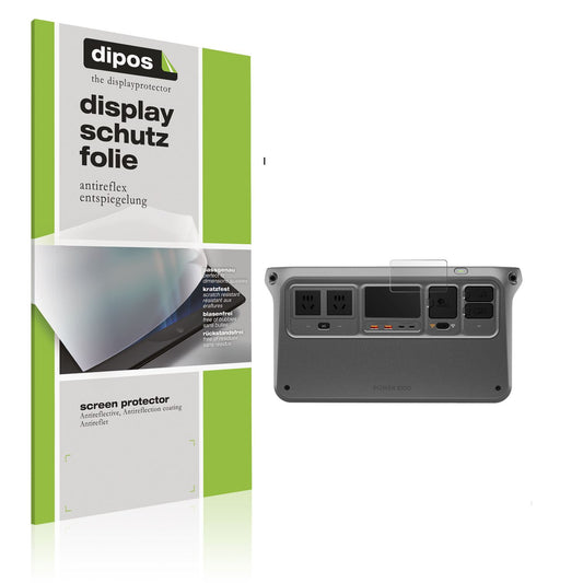 Matte Displayschutzfolie von dipos passend für DJI Power 1000, präziser Zuschnitt und blasenfrei montiert