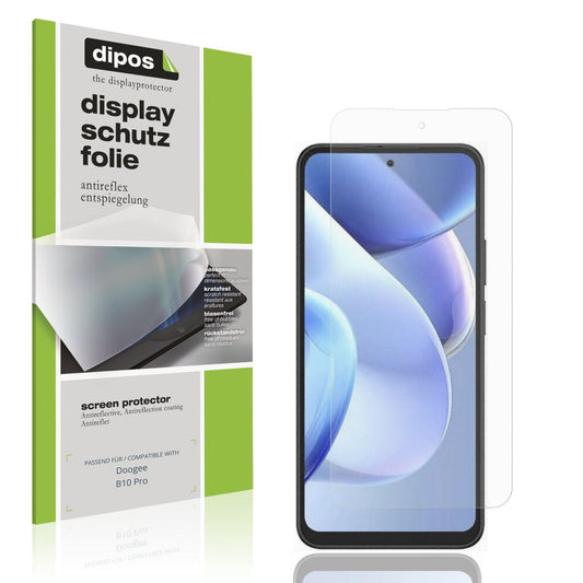 Matte Displayschutzfolie von dipos passend für Doogee B10 Pro, präziser Zuschnitt und blasenfrei montiert