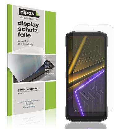Matte Displayschutzfolie von dipos passend für Doogee Blade 20 Max, präziser Zuschnitt und blasenfrei montiert