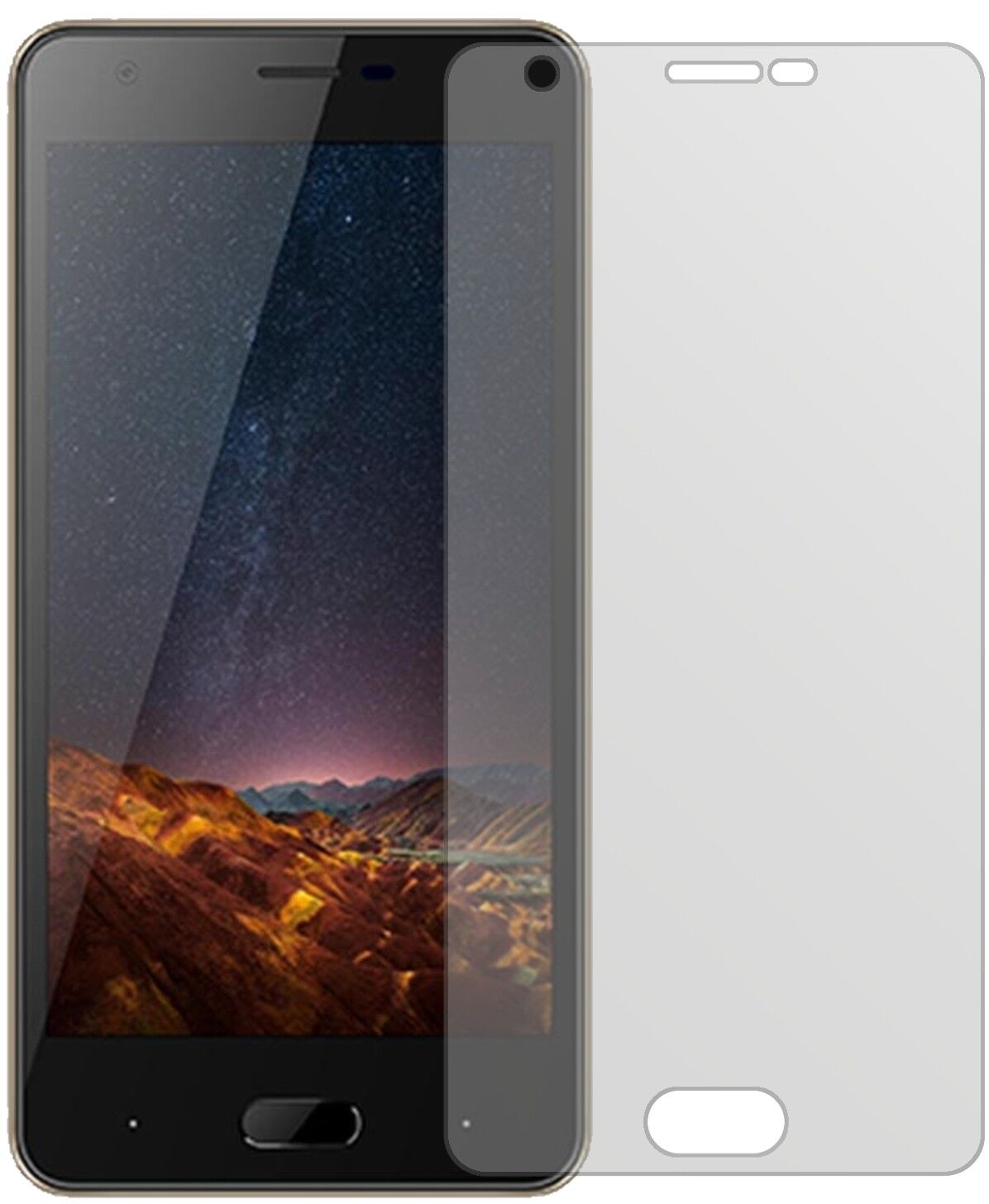 Matte Displayschutzfolie von dipos passend für Doogee X20, präziser Zuschnitt und blasenfrei montiert