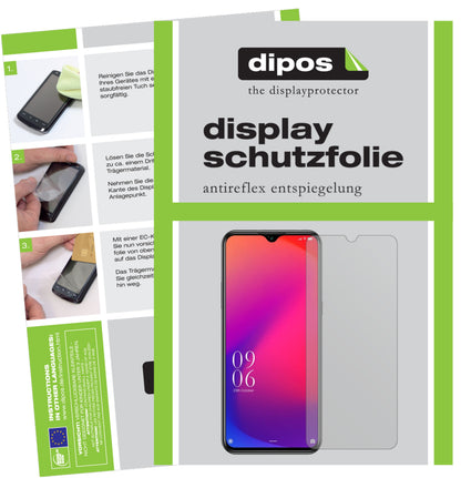 Matte Displayschutzfolie von dipos passend für Doogee X95, präziser Zuschnitt und blasenfrei montiert