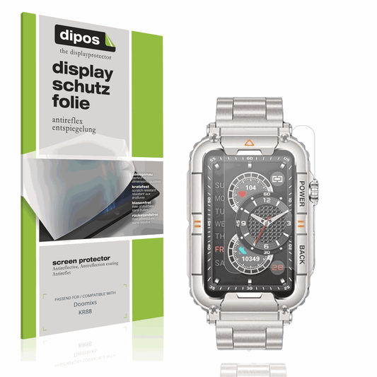 Matte Displayschutzfolie von dipos passend für Doomixs KR88, präziser Zuschnitt und blasenfrei montiert