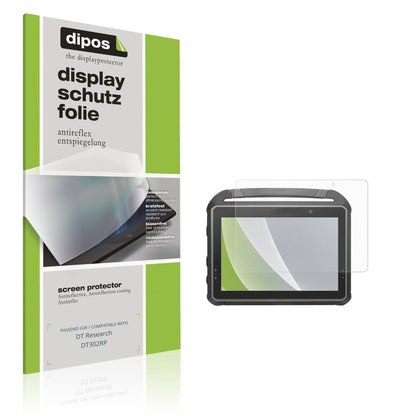 Matte Displayschutzfolie von dipos passend für DT Research DT302RP, präziser Zuschnitt und blasenfrei montiert