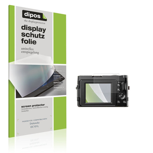 Matte Displayschutzfolie von dipos passend für Duluvulu DC101L, präziser Zuschnitt und blasenfrei montiert