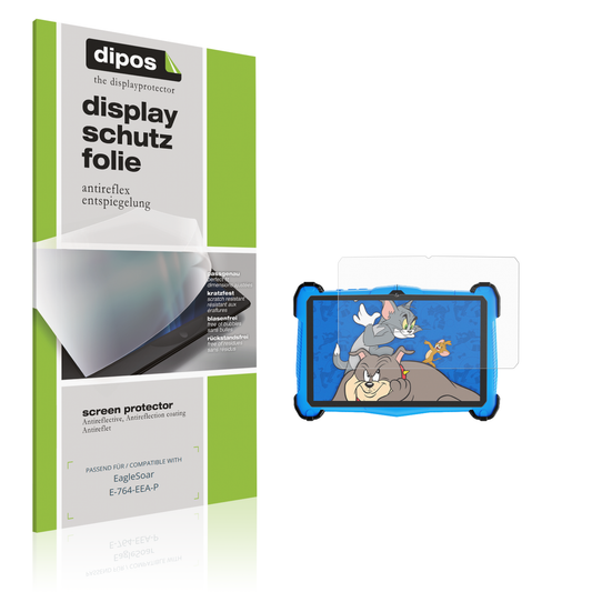 Matte Displayschutzfolie von dipos passend für EagleSoar E-764-EEA-P, präziser Zuschnitt und blasenfrei montiert