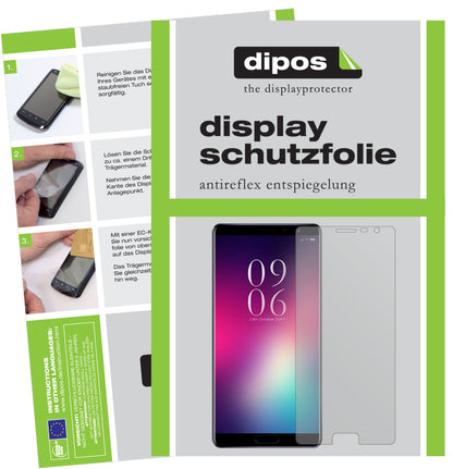 Matte Displayschutzfolie von dipos passend für Elephone C9, präziser Zuschnitt und blasenfrei montiert