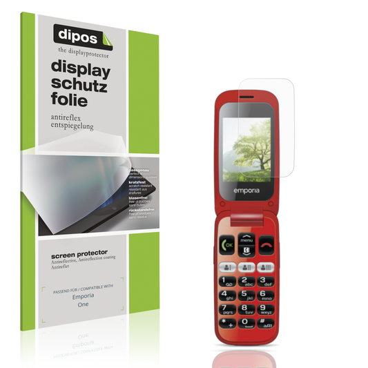 Matte Displayschutzfolie von dipos passend für Emporia One, präziser Zuschnitt und blasenfrei montiert