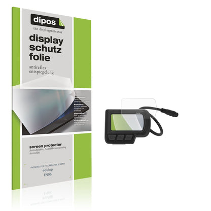 Matte Displayschutzfolie von dipos passend für equlup EN06, präziser Zuschnitt und blasenfrei montiert