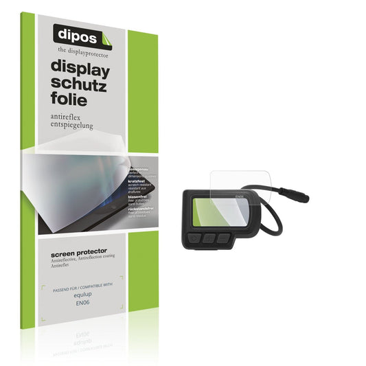 Matte Displayschutzfolie von dipos passend für equlup EN06, präziser Zuschnitt und blasenfrei montiert