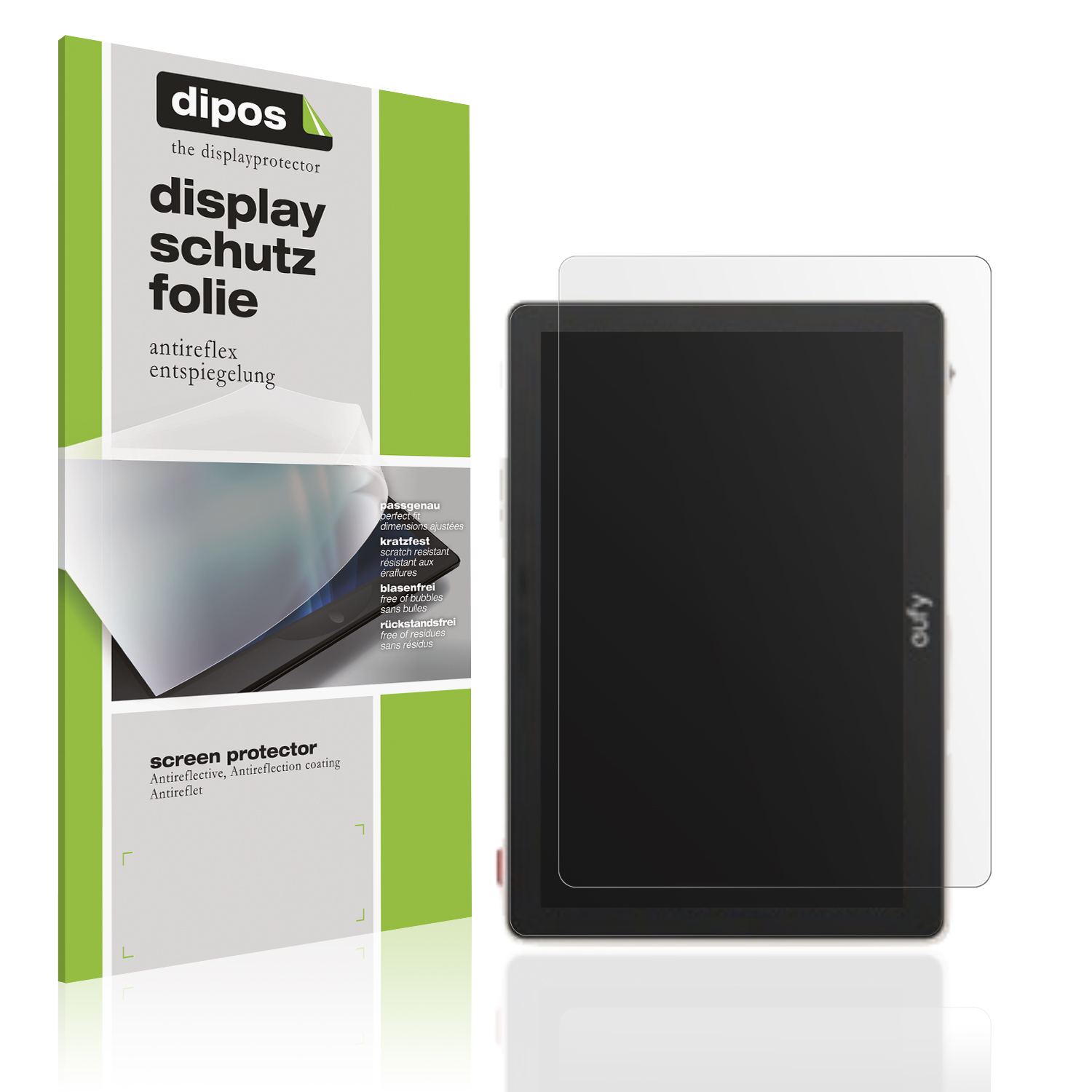 Matte Displayschutzfolie von dipos passend für Eufy Smartdisplay E10, präziser Zuschnitt und blasenfrei montiert